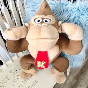 Super Mario, DONKEY KONG, 21‎ Inch Tall, Stuffed, Plush, 2022, Good Condition